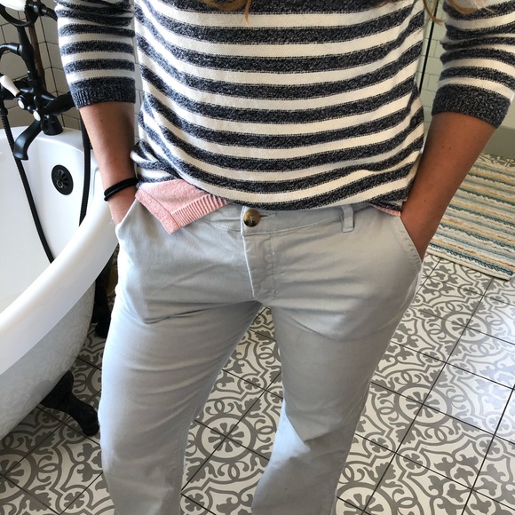 Navy and cream striped sweater - Picture 4 of 4